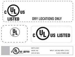 UL Approved Label
