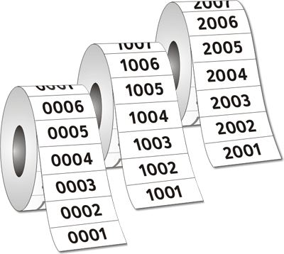 Datamax Numbering Label