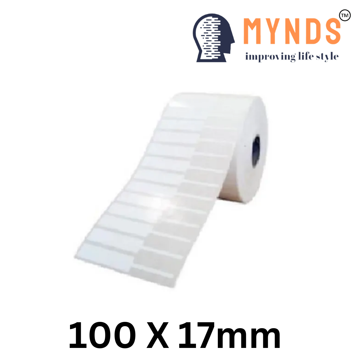 100 x 17mm Direct thermal Label by MYNDS