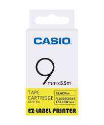 Casio XR 9FYW Label Printer Tape (Fluorescent)